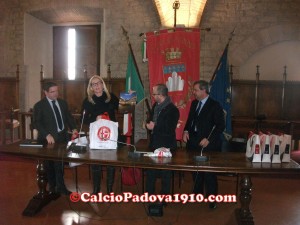 La presidenza del Padova incontra il comune di Gubbio in Municipio