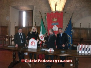 La presidenza del Padova incontra il comune di Gubbio in Municipio