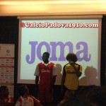 Feltscher e Babacar: Presentazione nuove maglie Calcio Padova Joma 2012/2013