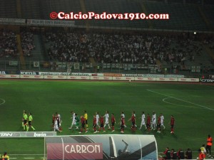 Padova-Lanciano squadre in campo