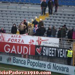 Tifosi biancoscudati a Novara